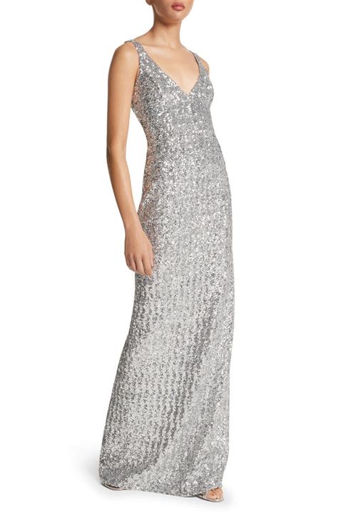 Michael Kors Collection Sequin Column Gown Nordstrom