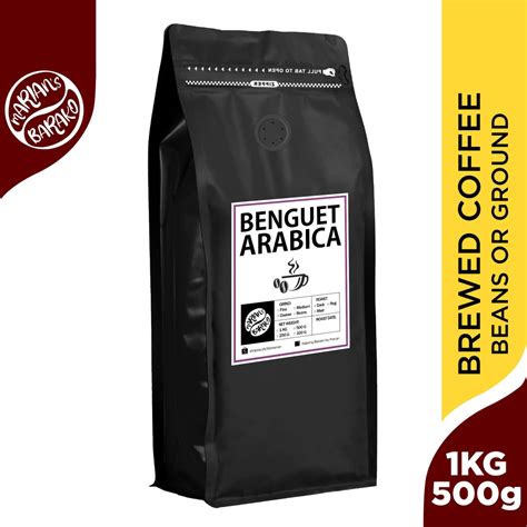 KBM Authentic Benguet Arabica In Resealable Pouch 1 KG 500G Kapeng