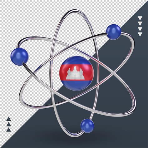 Premium Psd D Science Day Cambodia Flag Rendering Front View