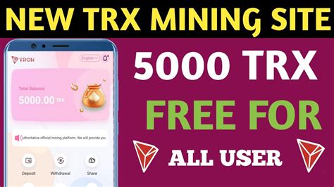 Trx New Website Today Trx Mining Tron Mining Trx Mining Site How