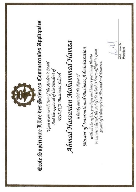 Mba Master Degree Pdf