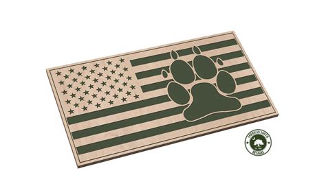 American Flag With Dog Paw — Patriot Nation Designs