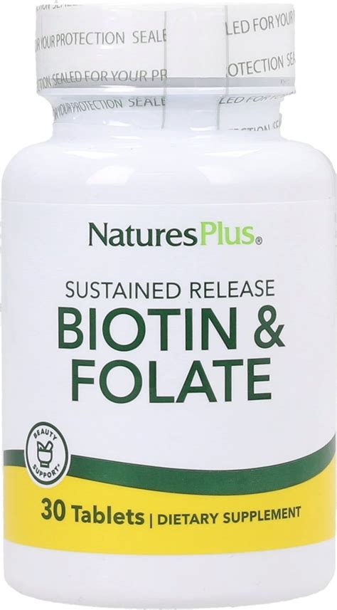 Biotin And Folic Acid 30 Tablets Naturesplus Vitalabo Online Shop Europe