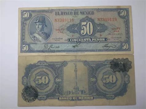 Billete De 50 Pesos Ignacio De Allende Billete Antiguo En Venta En