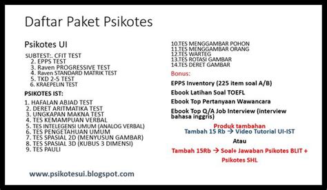 Kunci Jawaban Soal Psikotes Ist