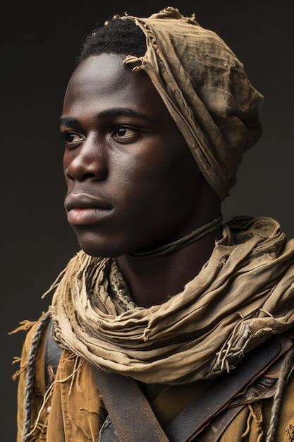 Premium Photo | Portrait of a young african american man in traditional ...