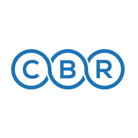 CBR letter logo design on white background. CBR creative initials ...