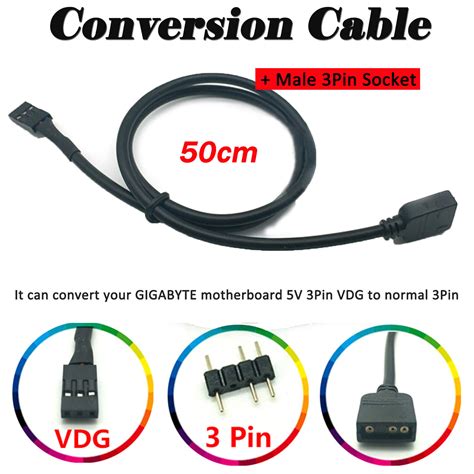 V Pin Rgb Vdg Conversion Line Cable Connector Socket For Gigabyte