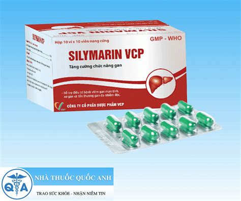 Viên uống Silymarin VCP 140mg Hỗ trợ tăng cường chức năng gan