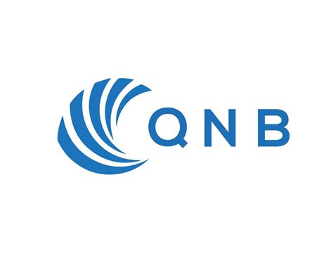 Qnb Letra Logo Diseño En Blanco Antecedentes Qnb Creativo Circulo