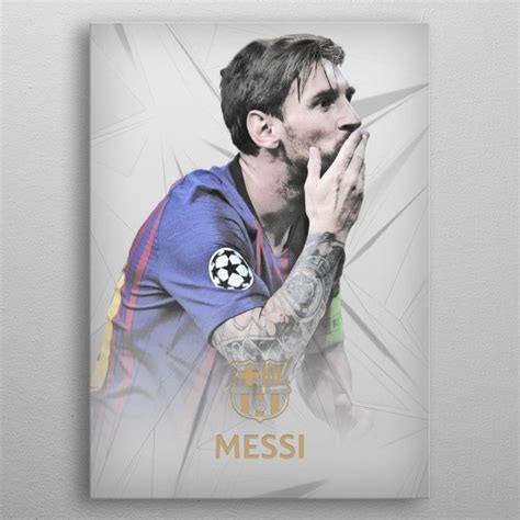 Lionel Messi Poster Made Out Of Metal Lionel Messi Sport Poster Lionel