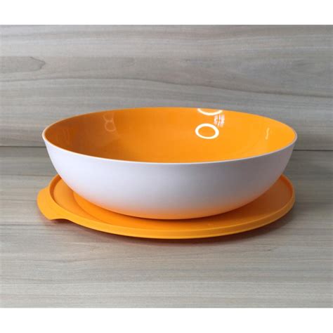 Tupperware Tigela Allegra 3 5 Litros Laranja E Branco Shopee Brasil