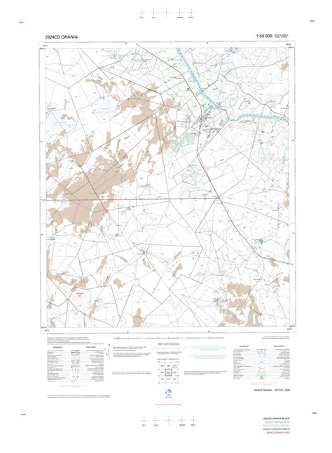 2924CD ORANIA Map by Chief Directorate: National Geo-spatial Information | Avenza Maps