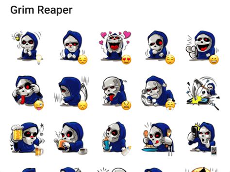 Grim Reaper Sticker Pack Telegram Stickers Library