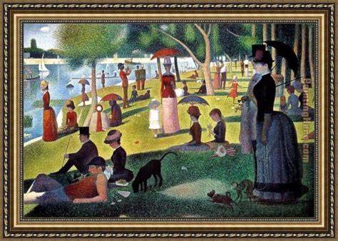 Georges Seurat Sunday Afternoon on the Island of la Grande Jatte Framed ...