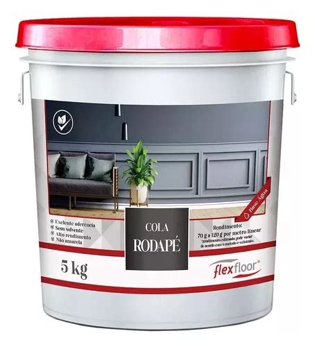 Cola Rodapé De Madeira Mdf Poliestireno Colagem Rápida 5kg