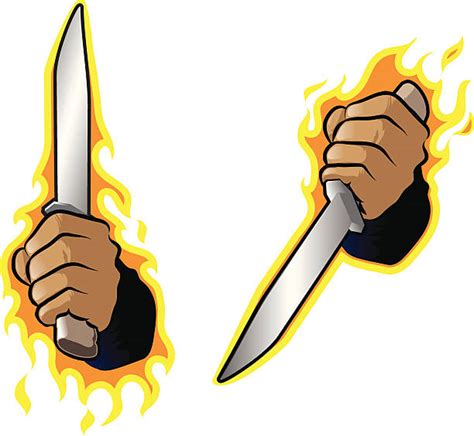 160 Hand Gripping Knife Stock Illustrations Royalty Free Vector