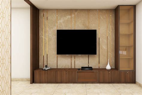 Contemporary Themed Spacious Convenient Tv Unit Design Livspace