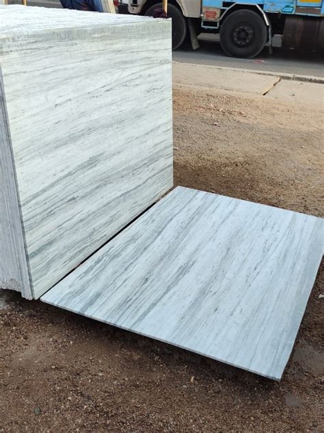 White Slab Makrana Dungri Marble Flooring Thickness Mm At Rs