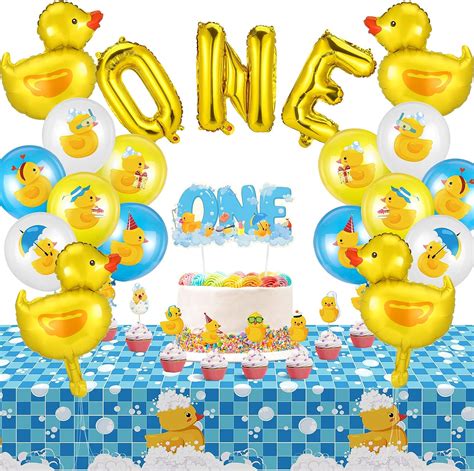 Amazon Glimin Pcs Sweet One St Birthday Party Decorations Duck