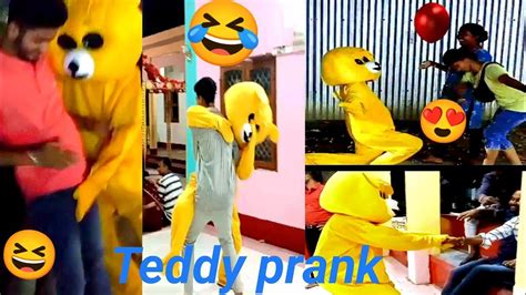 Teddy Bear Pranks With Cute Girl 😍😍।। Comedy Video In Kumarghat 🤣🤣🤣🤣