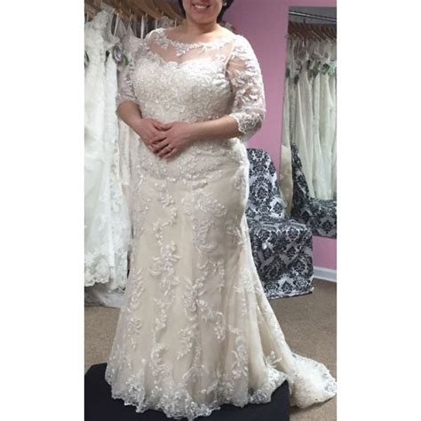 Plus size sereia vestidos de casamento novo 1 2 longo manga até o chão