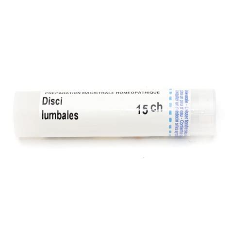 Disci Lumbales tubes granules homéopathiques Boiron Cruralgie