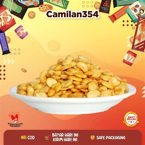 Kacang Koro Kupas Gurih Asin 250gr Snack Kiloan Lazada Indonesia