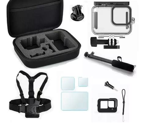 Kit P Gopro Hero 9 Black Caixa Estanque Capa Maleta Película Entrega