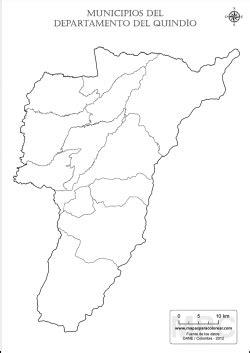 Mapa De Quind O Colombia Departamento Con Municipios Y Ciudades