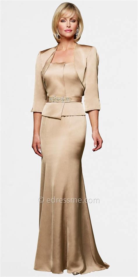 Sophisticated Mother Of The Bride Dresses With Embellished Trims By