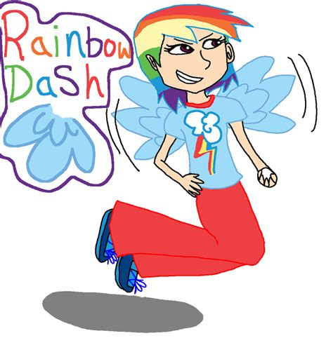 Human Rainbow Dash By Mihane100 On Deviantart