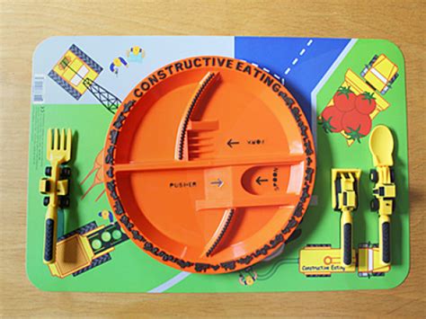 Construction Meal Set With Placemat Im Thinking This Might Be A Great