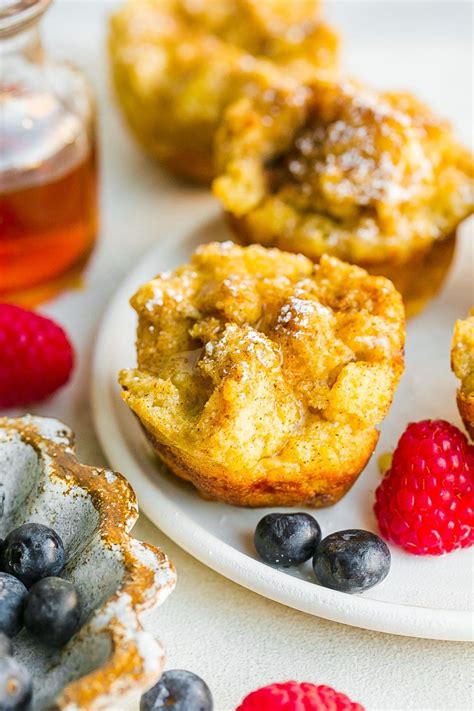 Baked French Toast Muffins With Cinnamon Sugar Topping