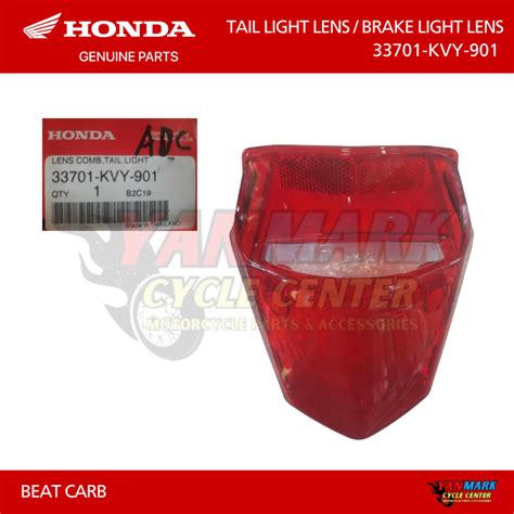 ORIGINAL HONDA TAIL LIGHT LENS BRAKE LIGHT LENS BEAT CARB 33701