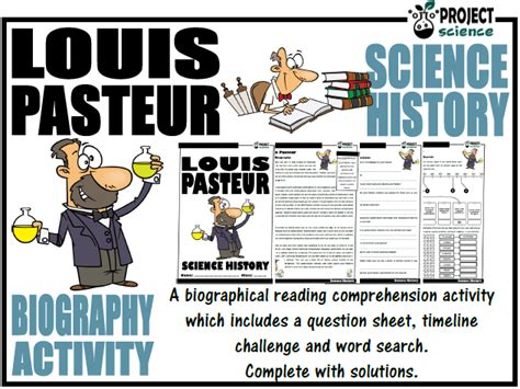 Louis Pasteur Biography Activity Teaching Resources