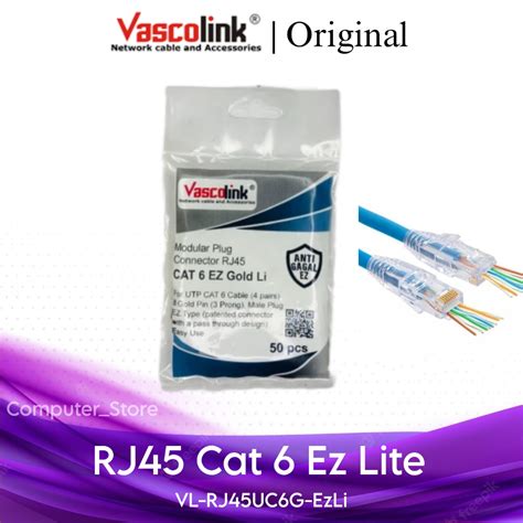 Jual Rj Utp Cat Gold Ez Lite Anti Gagal Vl Rj Uc G Ezli Pack Isi