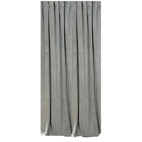 Blackout Velvet Light Grey Curtain Matoc Designs