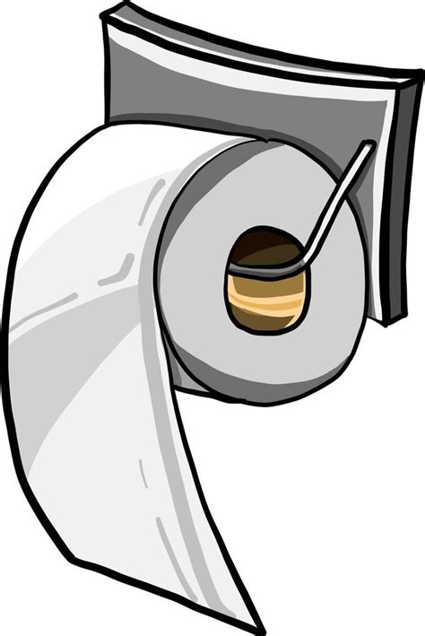 Toilet Paper Illustration Vector On White Background Vector