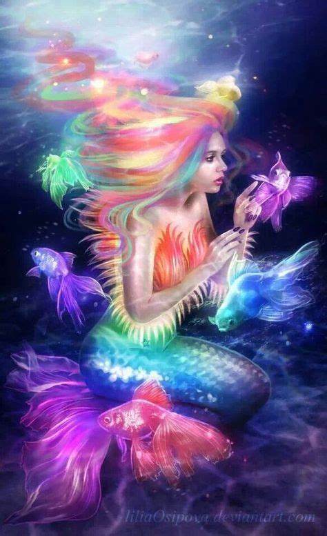 Rainbow Mermaid Love Rainbows In 2019 Mermaid Art Mermaid Fairy