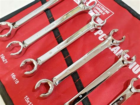 13 Pc Flare Nut Line Wrench Set Sae 1" & Metric 24 Mm Hydraulic Extreme ...