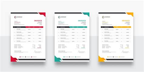 creative and Clean business Invoice design template. Creative invoice ...