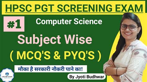 Mcqs Pyqs For Hpsc Pgt Screening Computer Science Jyoti