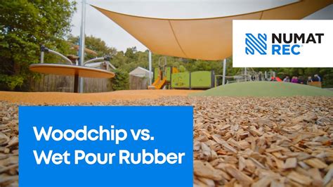 Playground Surfacing Wood Chips Vs Wet Pour Rubber Youtube