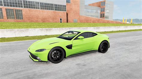 BeamNG Drive Aston Martin Vantage 2019 Car Show Test Drive Crash