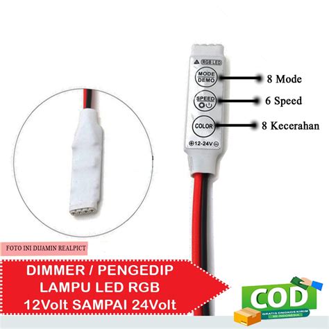 Jual Modul Led Rgb Mini Dimmer Controller Pin Kedip Strobo V