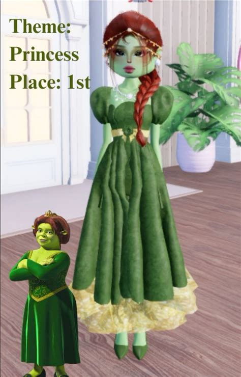 Dti Princess Fiona Dress To Impress Aesthetic Roblox Royale High