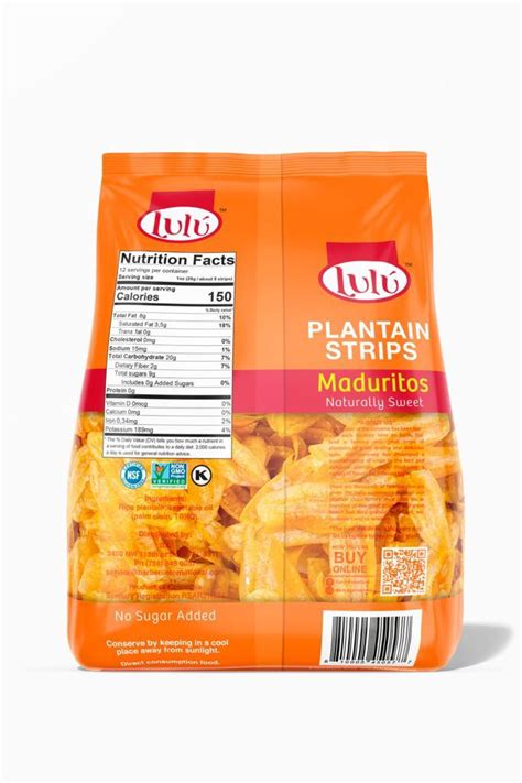 Lulu Plantain Strips Maduritos Luluplantainchips