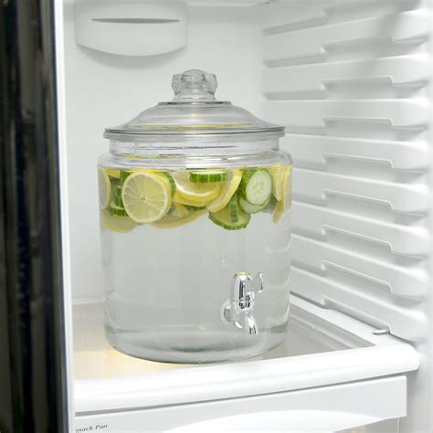 Anchor Hocking 2 Gallon Heritage Hill Glass Beverage Dispenser With