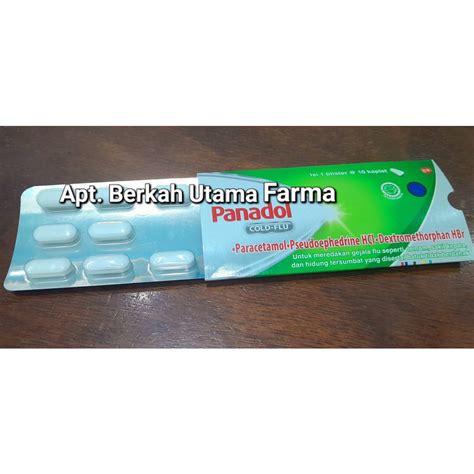 Jual Panadol Cold Flu Panadol Hijau Strip Isi 10 Kaplet Shopee